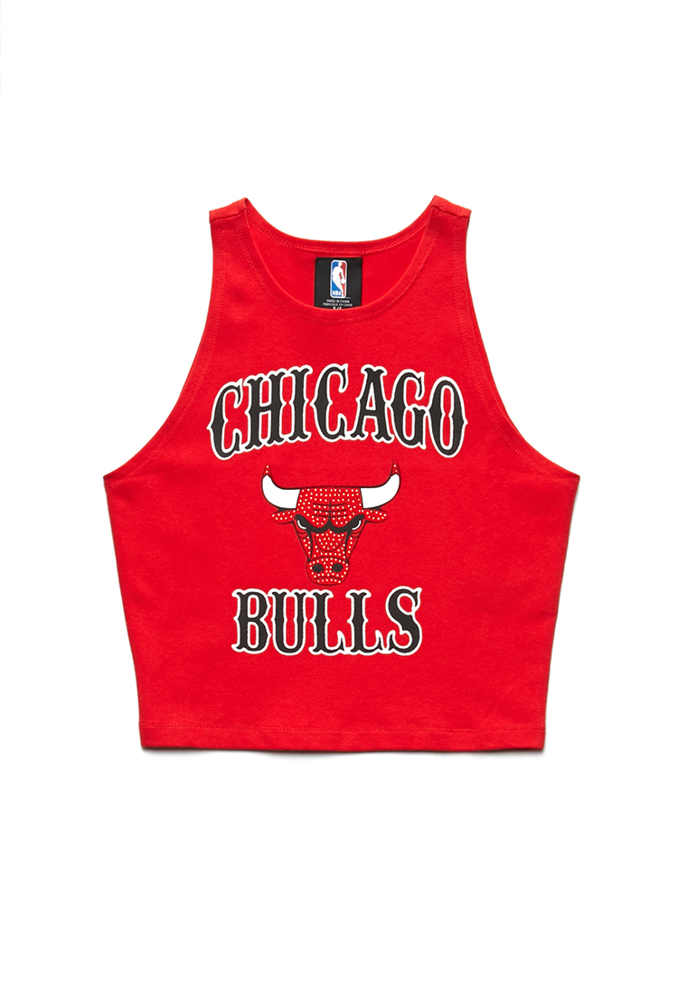 Forever 21 Chicago Bulls Crop Top in Red/Black (Red) | Lyst