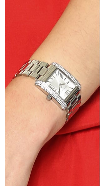 Michael Kors Mini Emery Watch Silver in Metallic | Lyst