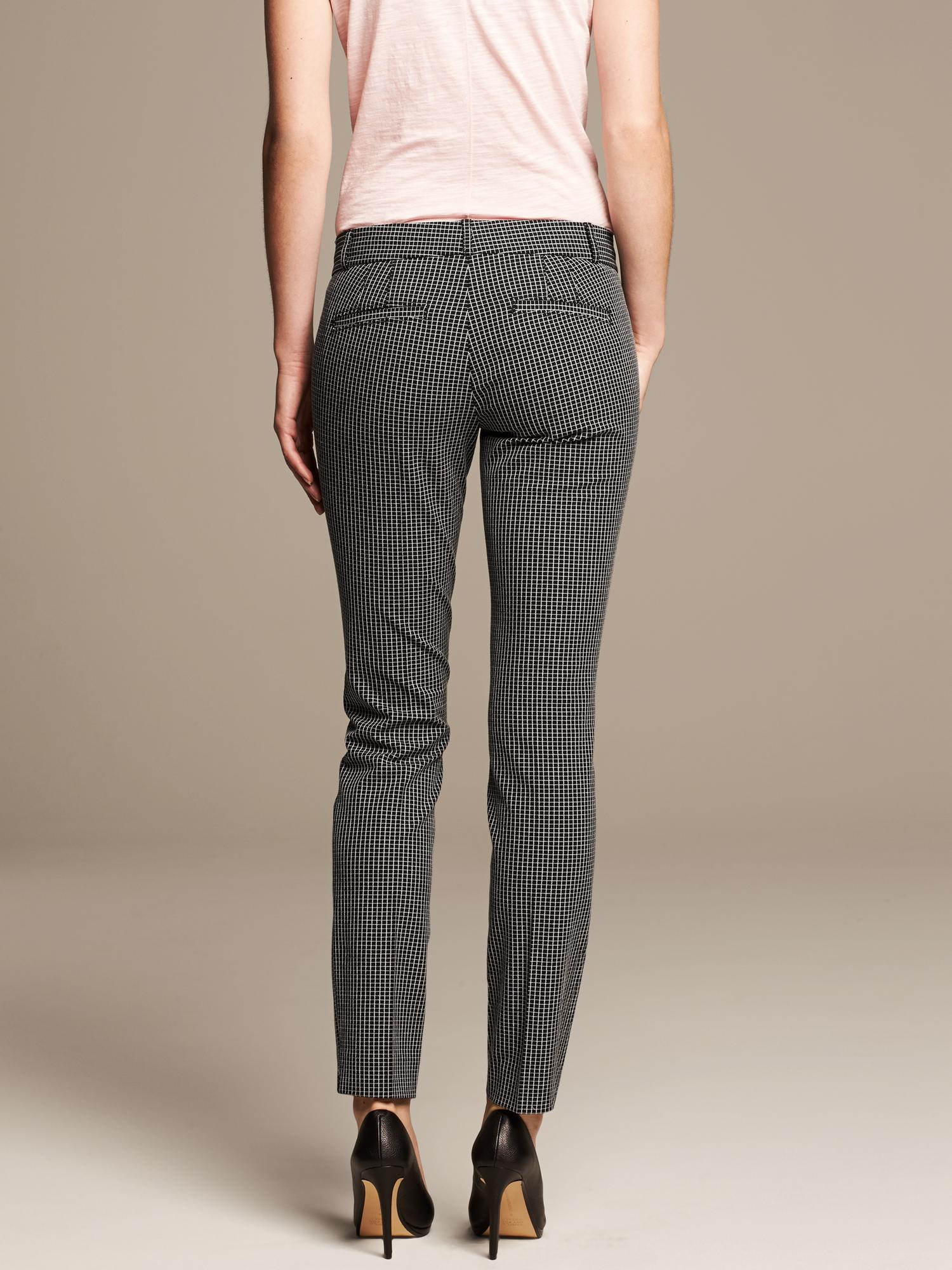 banana republic checkered pants