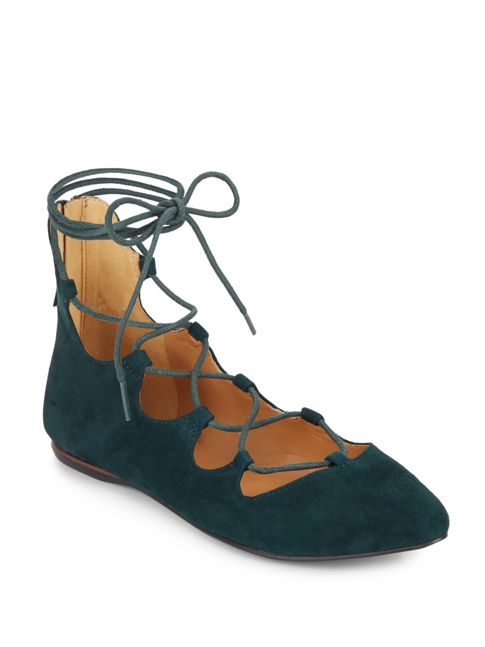 dark green flats