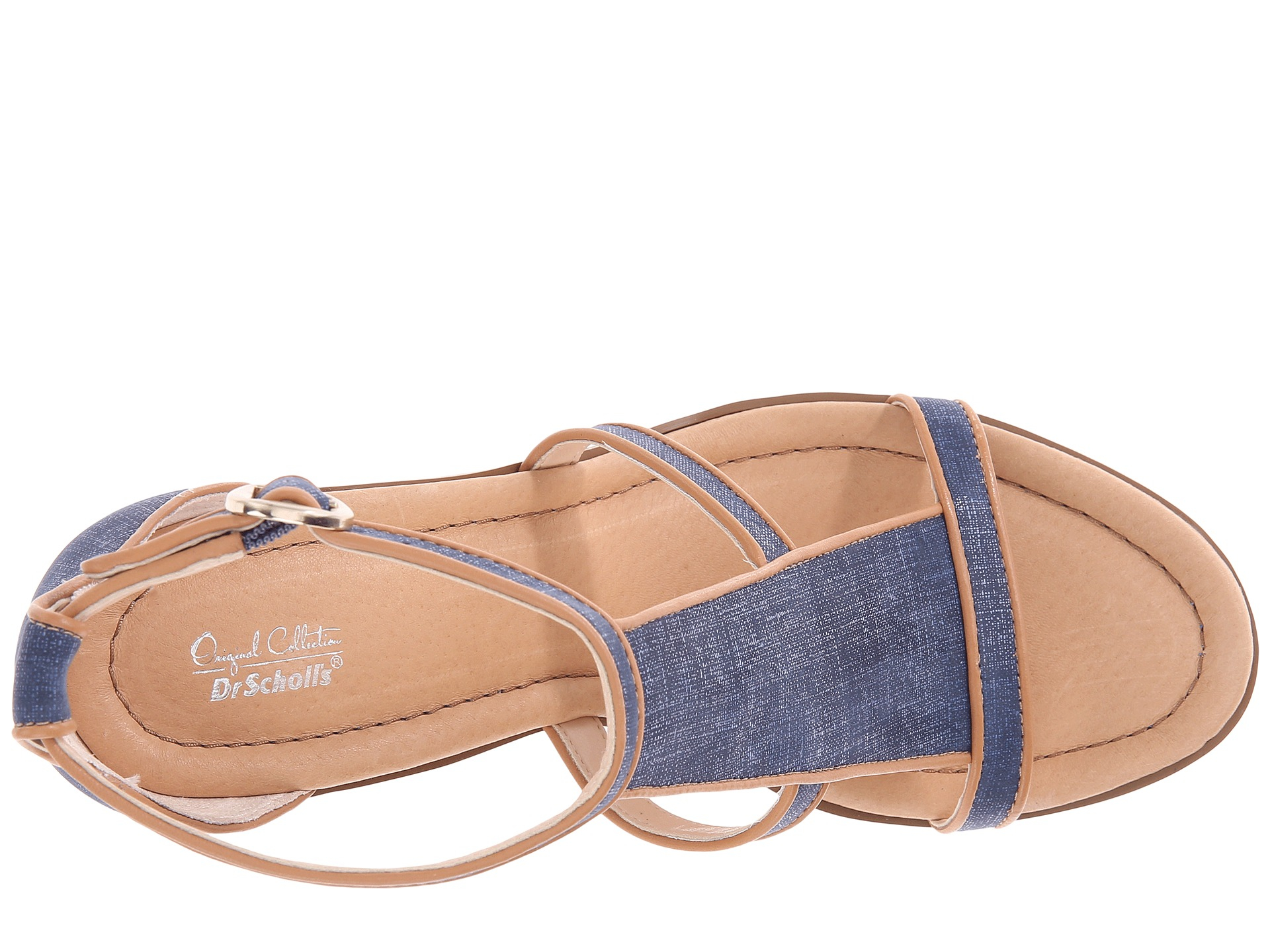 Dr. Scholls Original Collection Denim Jacobs Wedge Sandals in Blue - Lyst