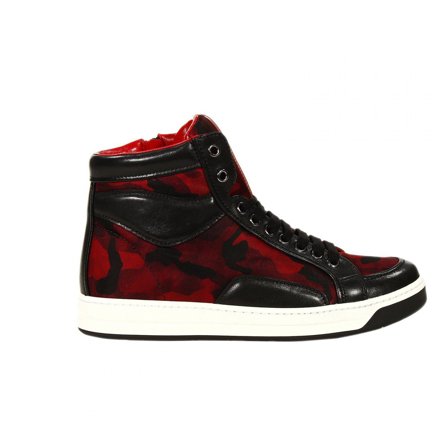 maroon prada sneakers