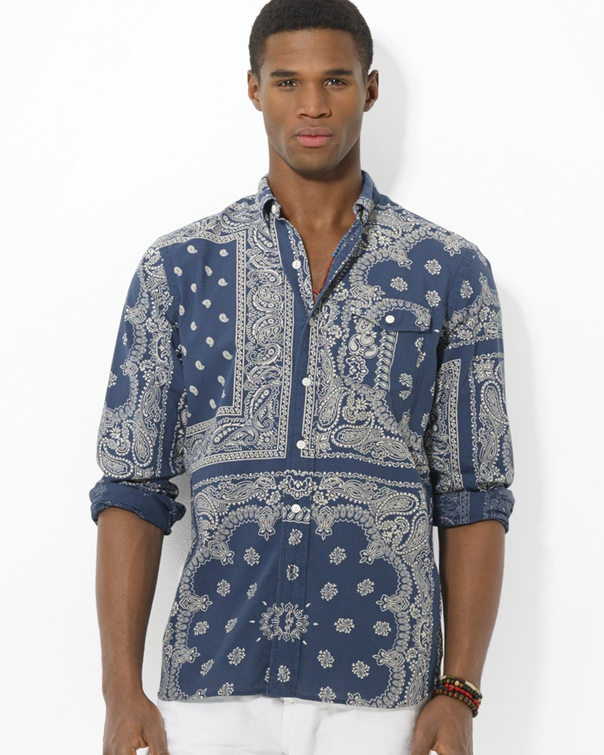 ralph lauren bandana shirt