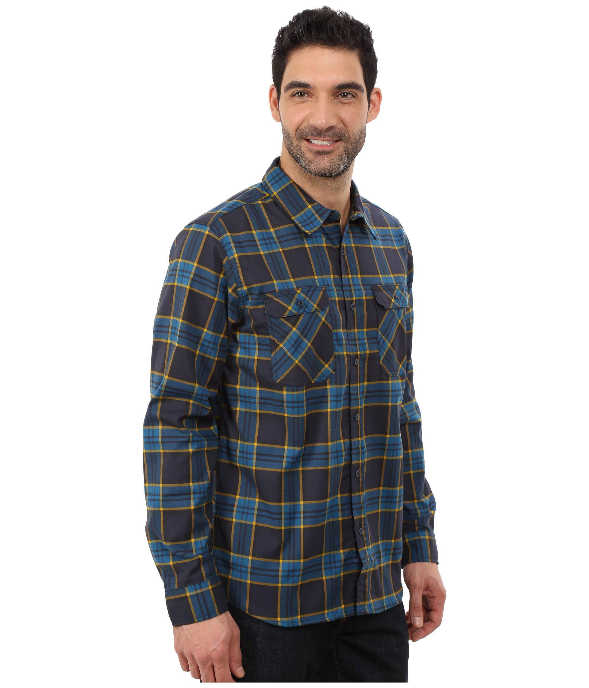 Mountain Hardwear Stretchstone™ Flannel Long Sleeve Shirt in Blue for Men -  Lyst