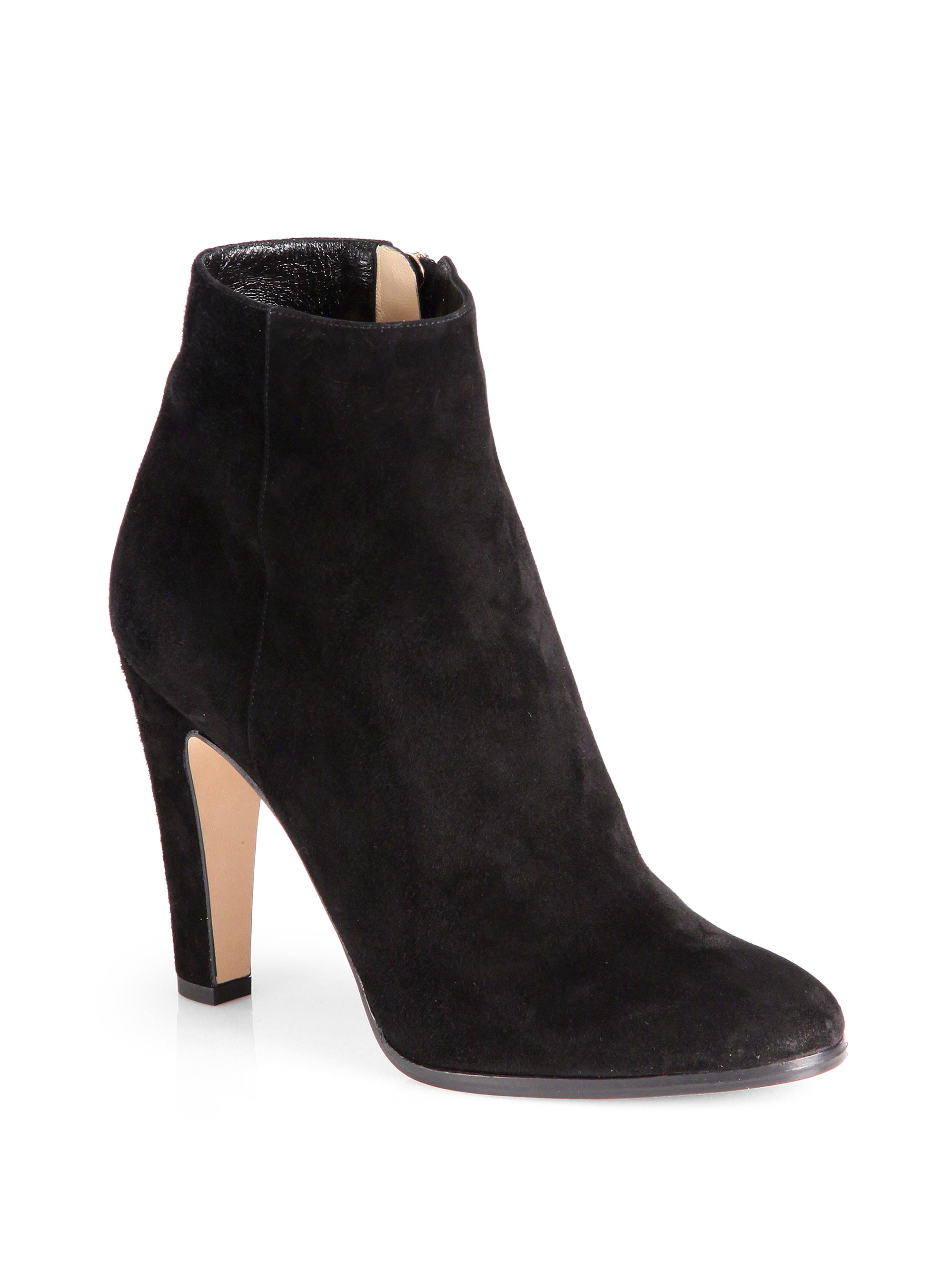 Lyst - Jimmy choo Monday Suede Ankle Boots in Black