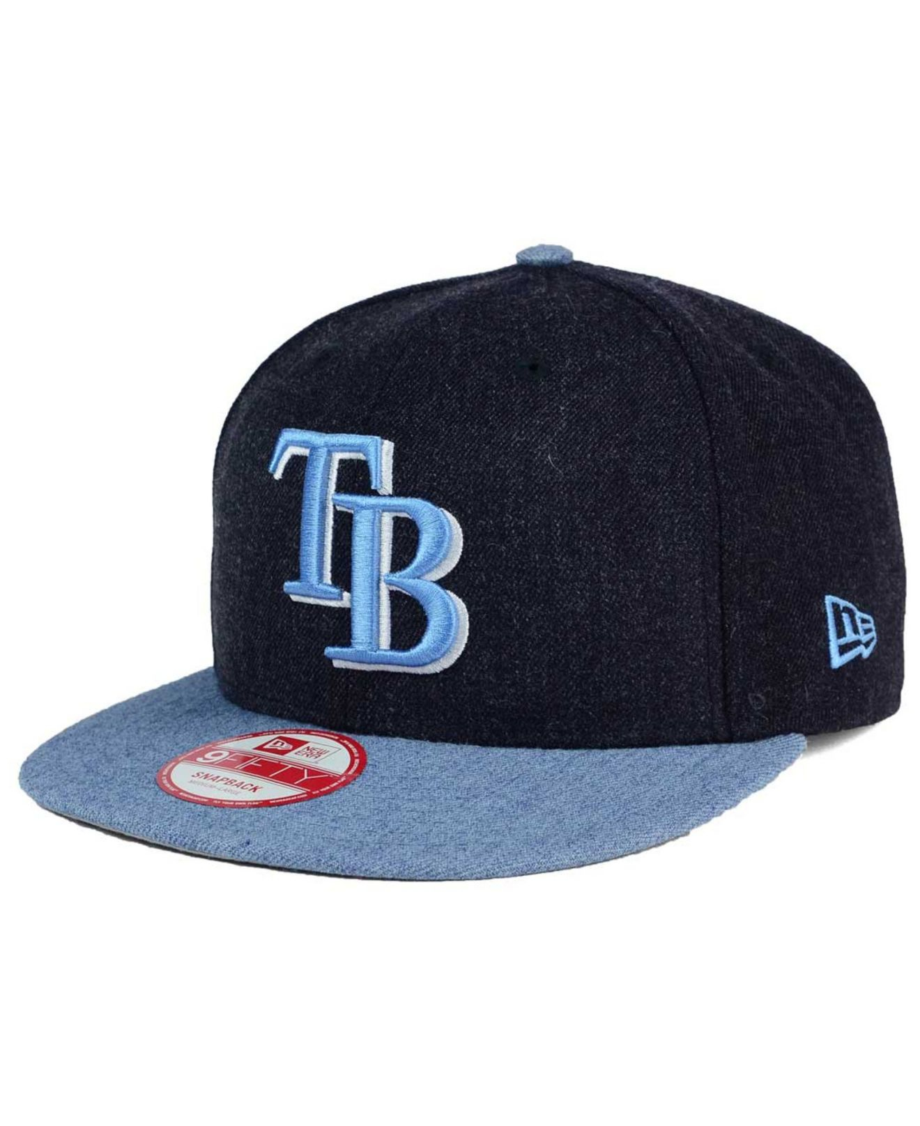 Ktz Tampa Bay Rays Heather Action 9fifty Snapback Cap in Blue for Men