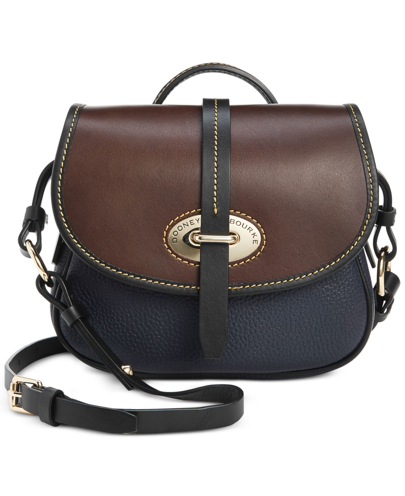 Dooney & bourke Verona Cristina Crossbody Bag in Black (Black/Black) | Lyst