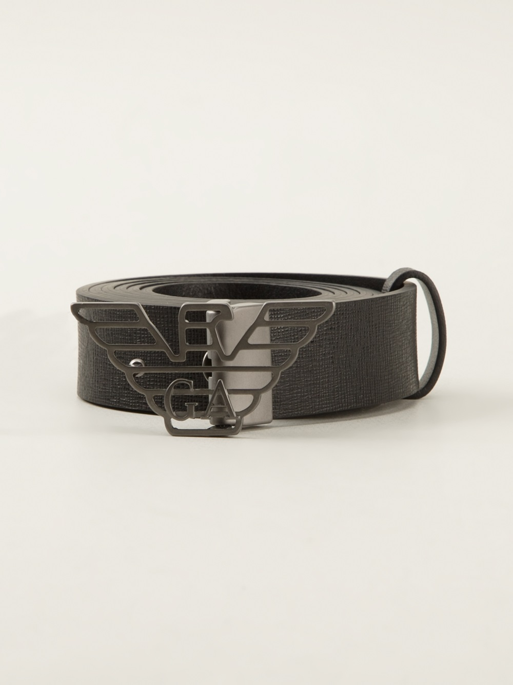 emporio armani logo belt