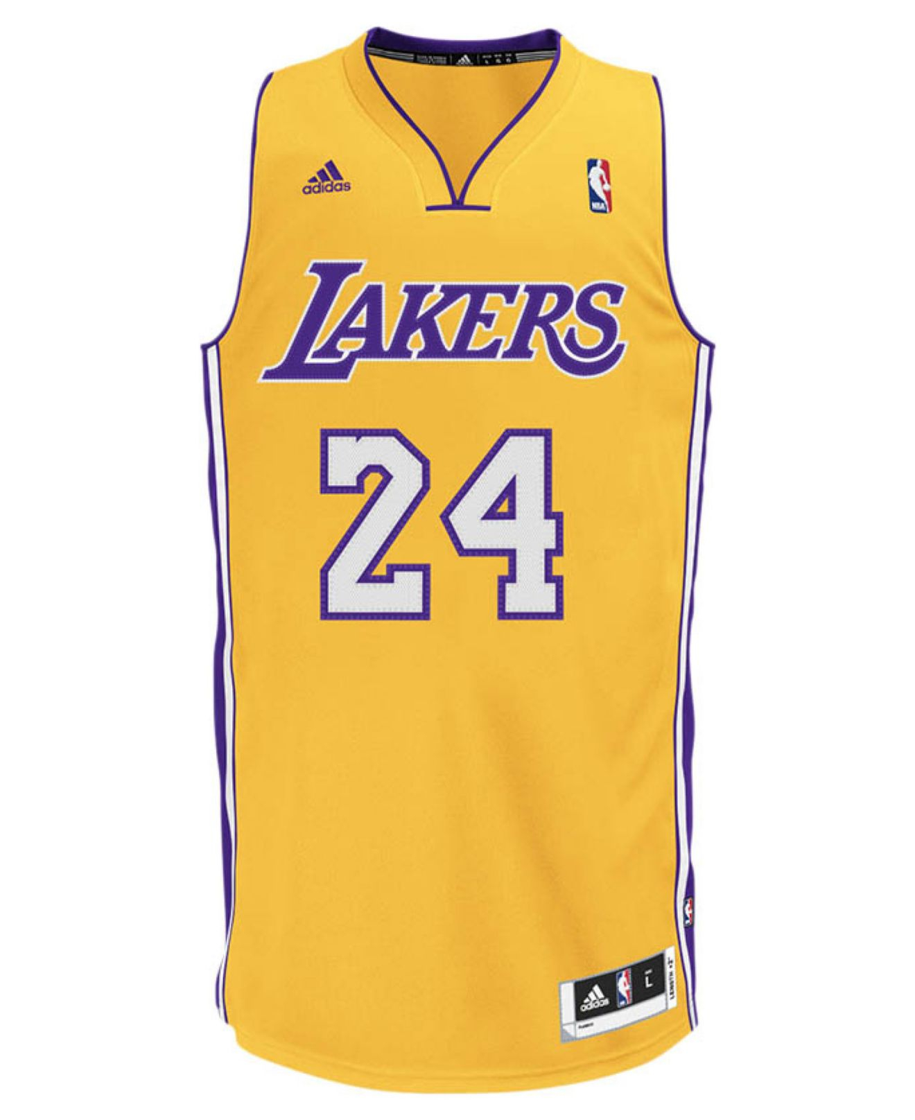 adidas Men's Los Angeles Lakers Kobe Bryant Jersey in Gold (Yellow ...