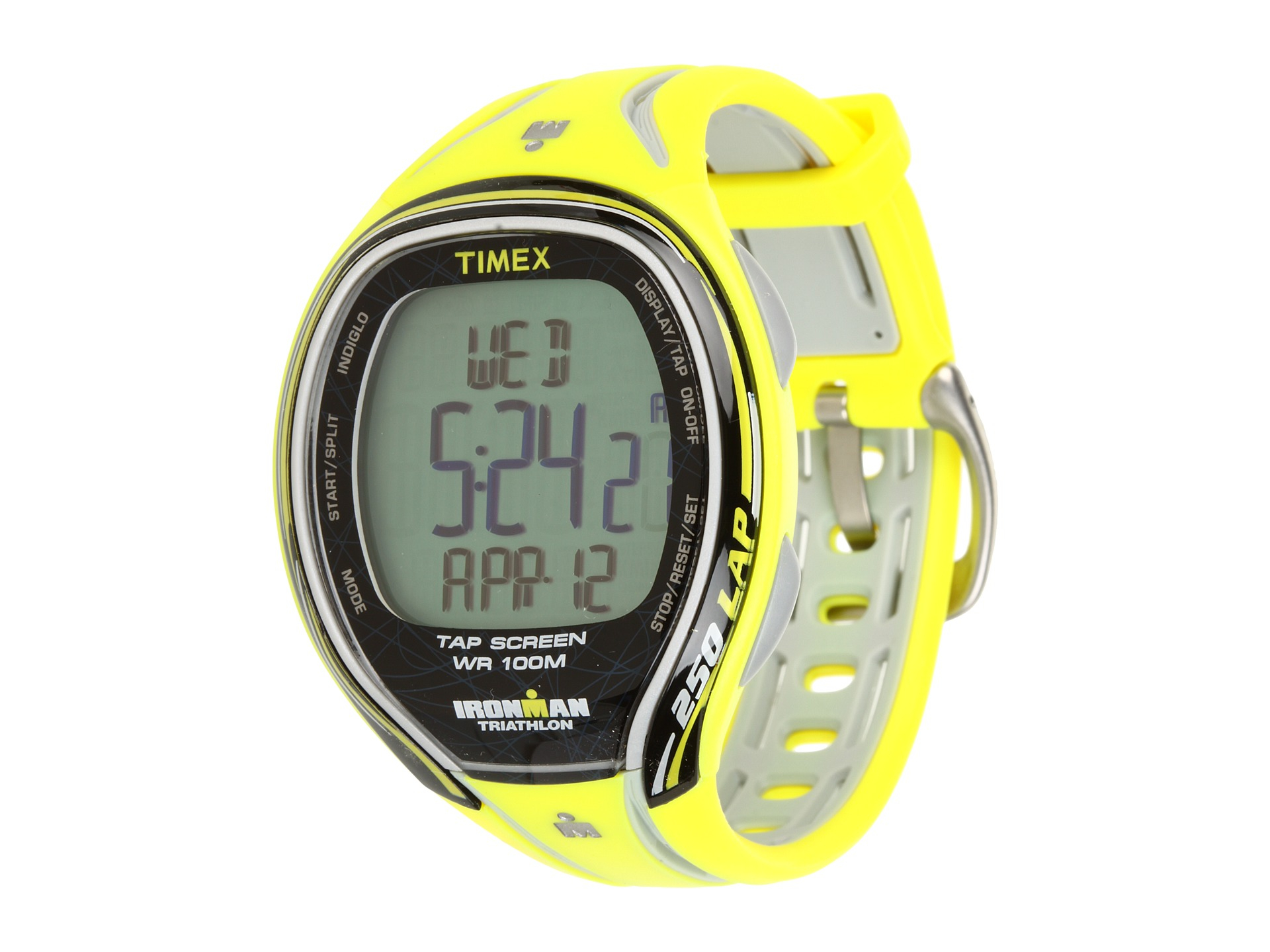 Timex Ironman Full Size Sleek 250 Lap Tap Watch in Yellow for Men | Lyst