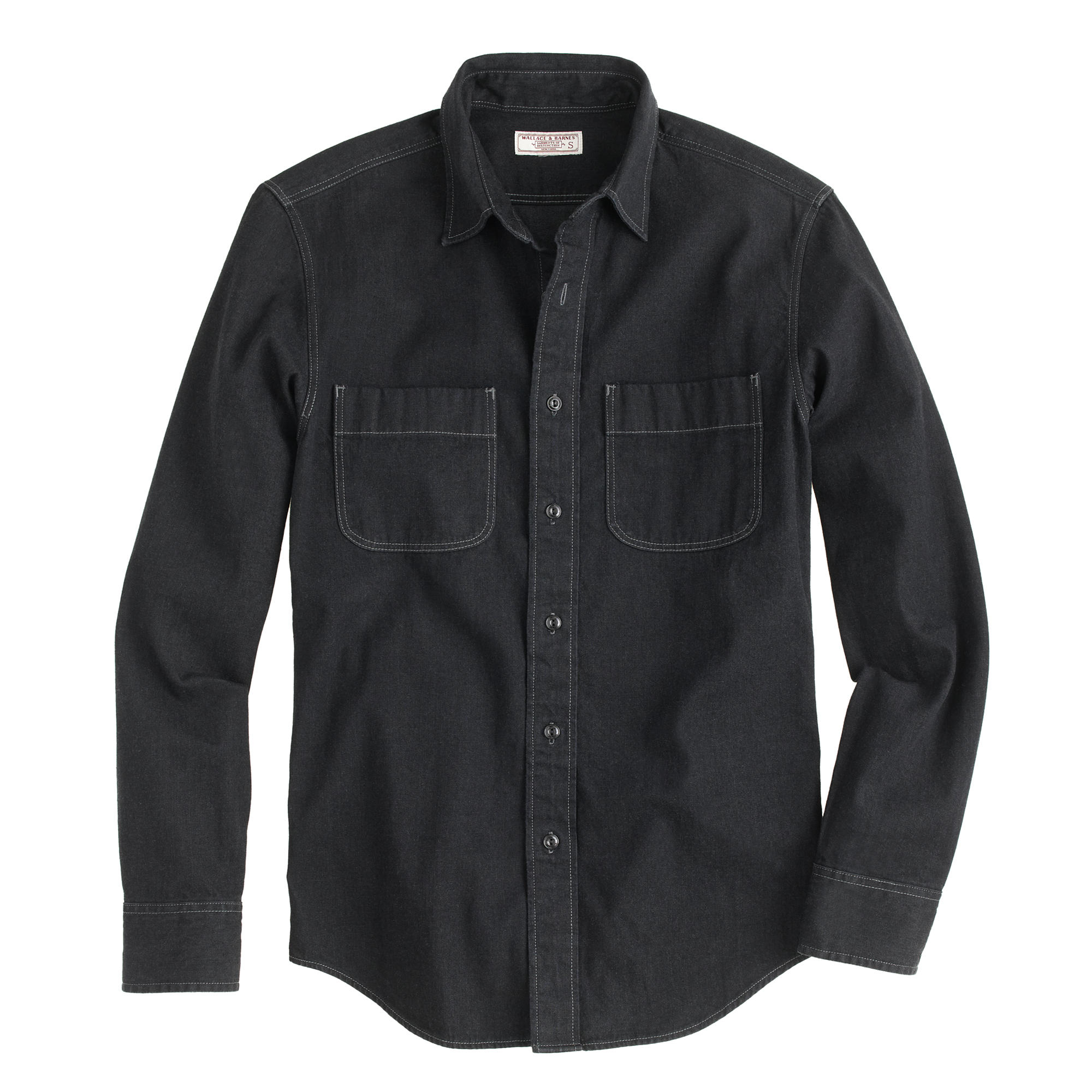 black denim work shirt