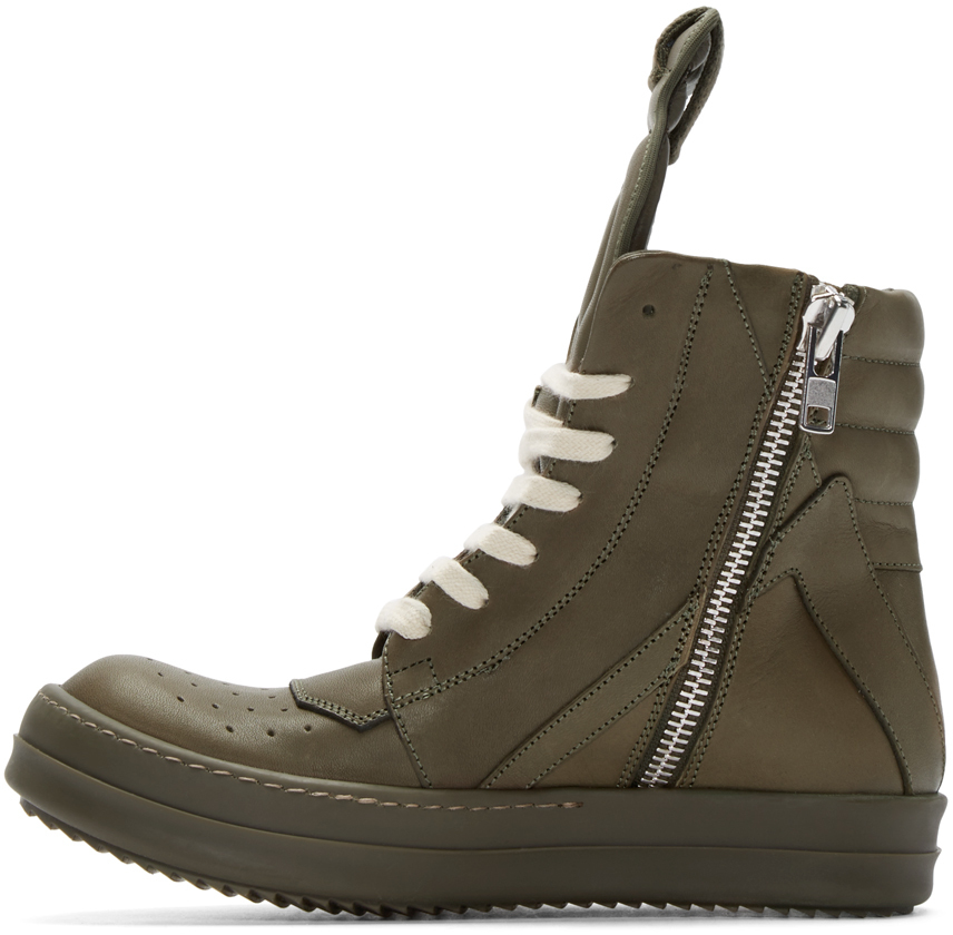 Rick Owens Green Geobasket High-top 