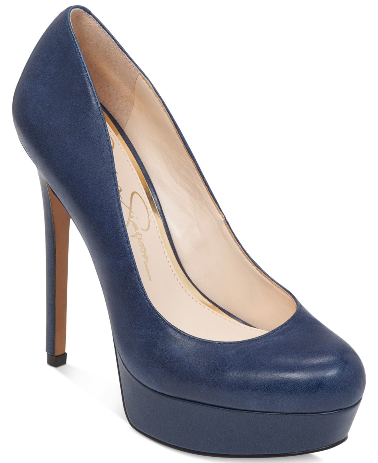 jessica simpson navy blue shoes