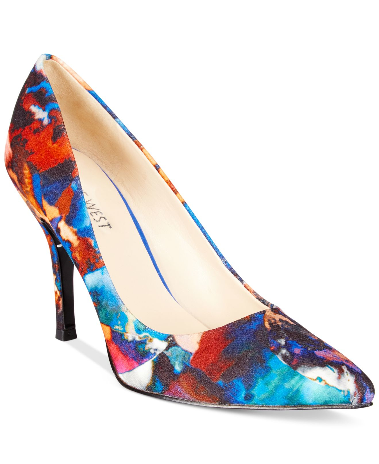 nine west multicolor pumps