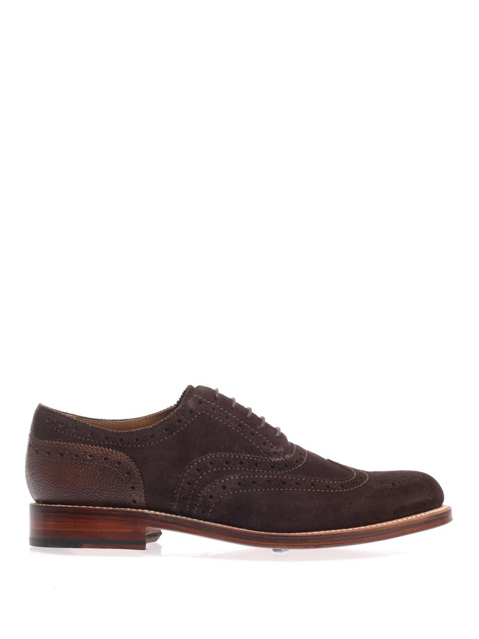 brown suede brogues