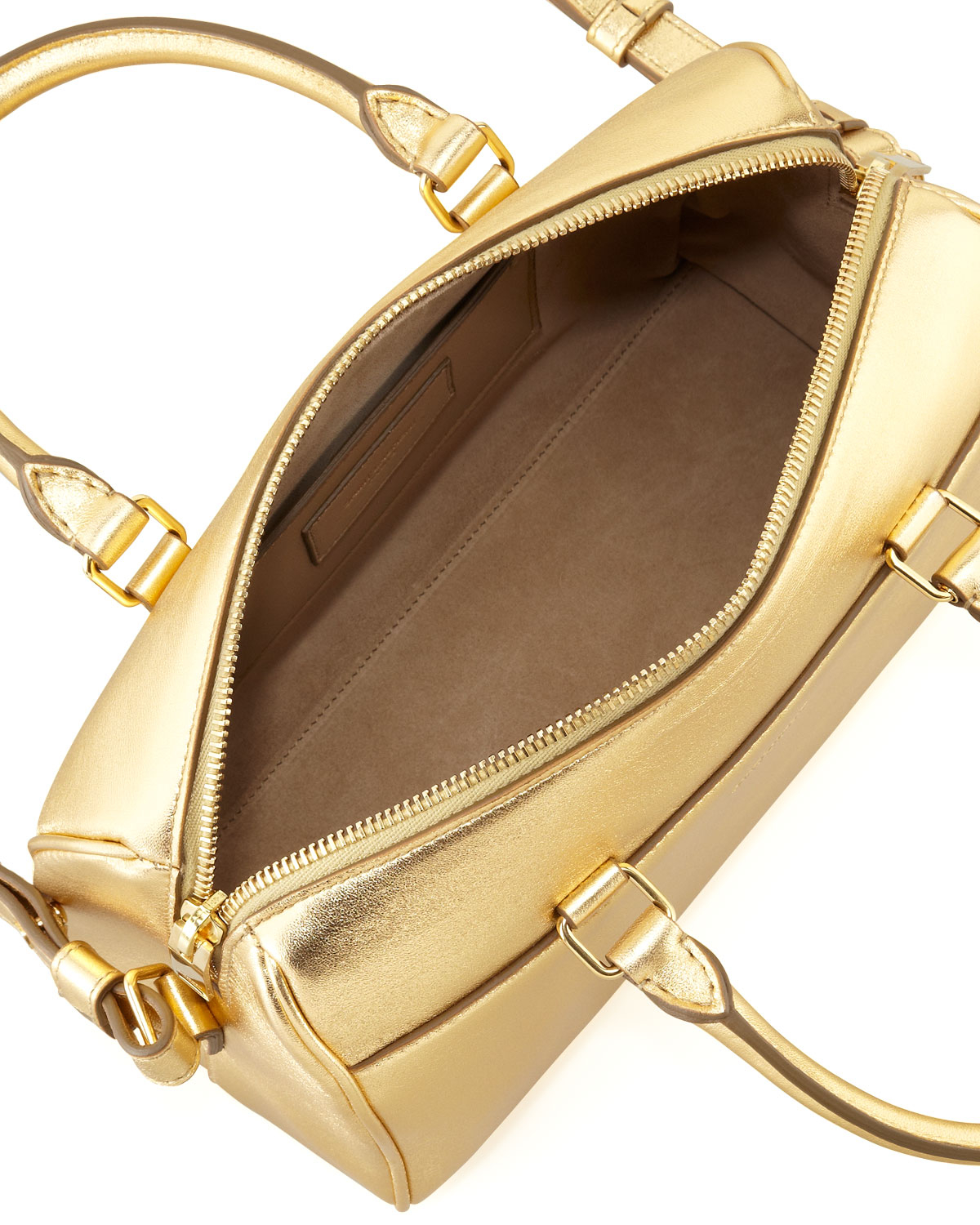 Saint laurent Classic Metallic Duffel 3 Bag Gold in Metallic Lyst