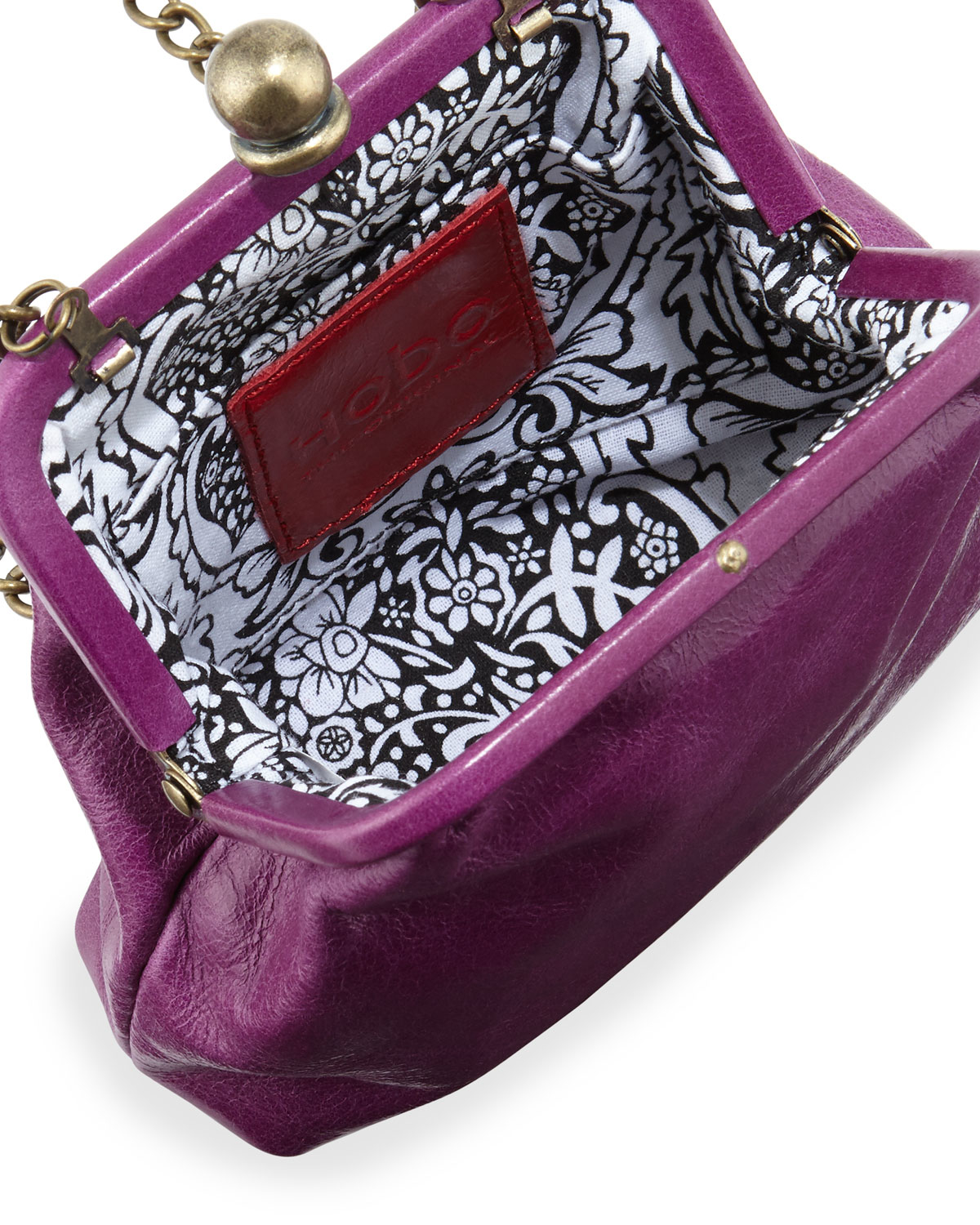 Hobo Leather Libby Mini Crossbody Frame Bag in Violet (Purple) - Lyst