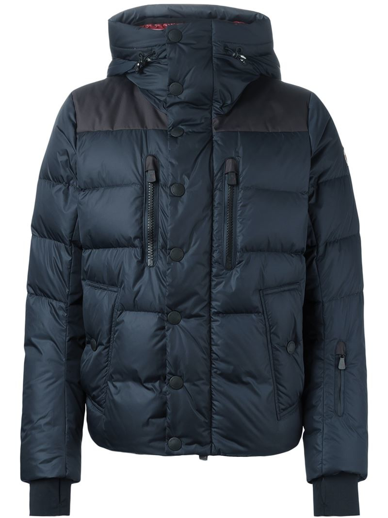 Lyst - Moncler Grenoble Hooded Padded Jacket in Blue for Men
