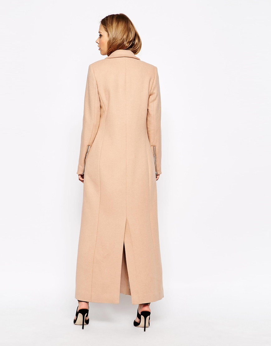 Claire Zeug welzijn SuperTrash Oxford Maxi Coat In Camel in Natural | Lyst