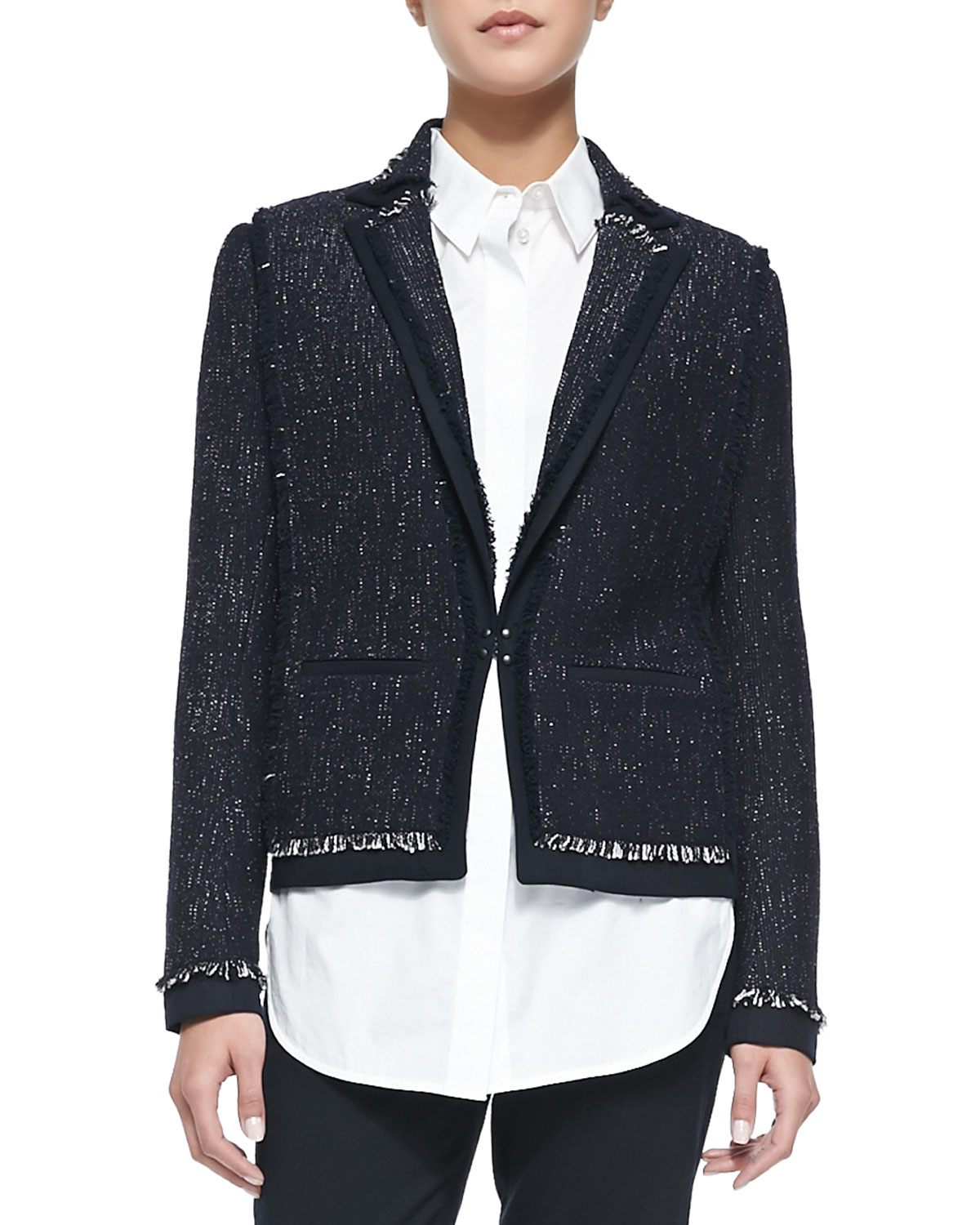 fringe trim jacket