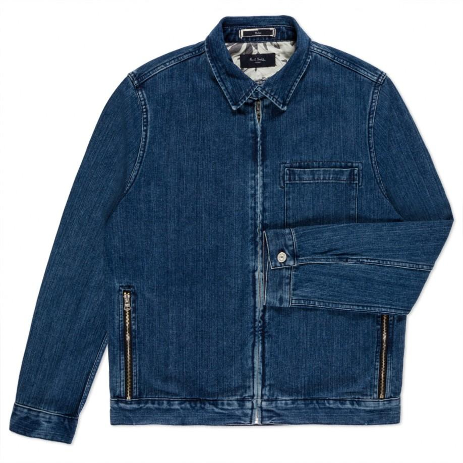 jeans jacket with zipper