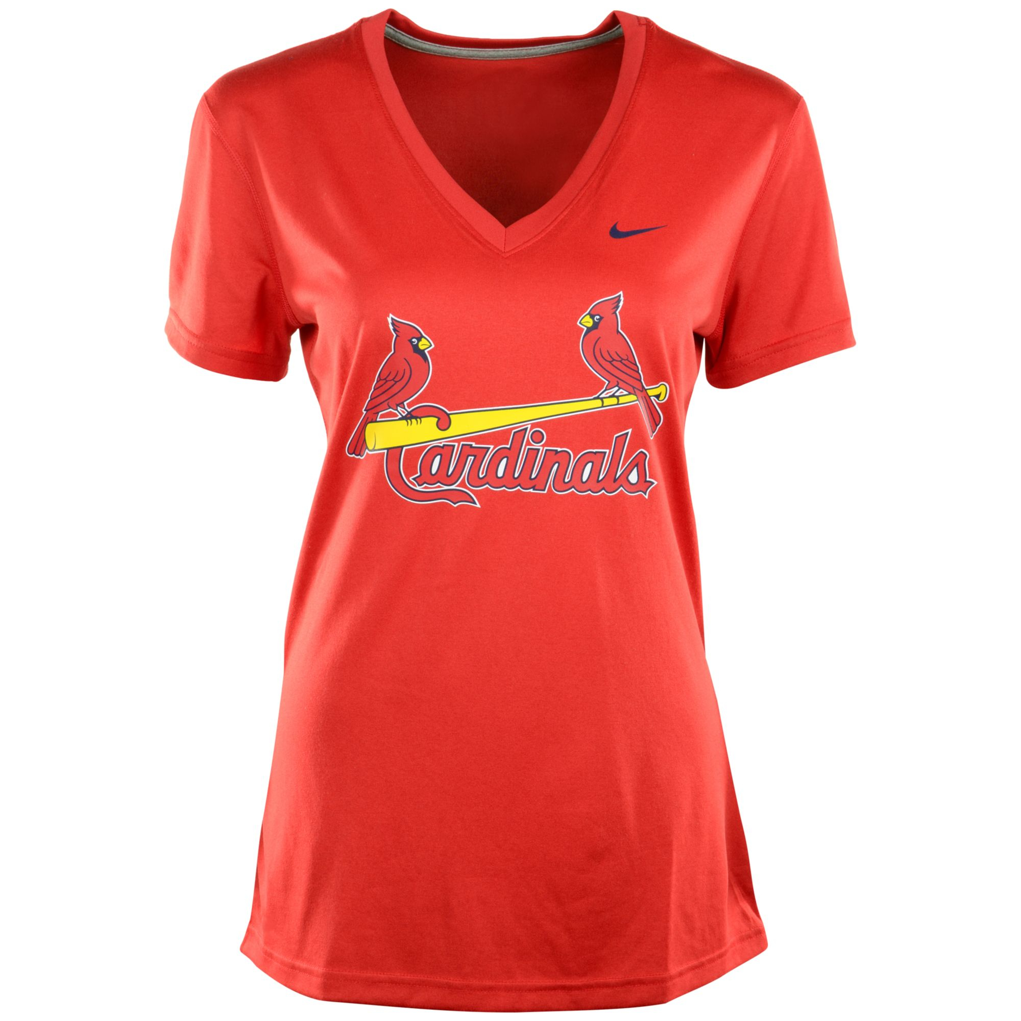 Nike Women&#39;s Short-sleeve St. Louis Cardinals Dri-fit Legend T-shirt in Red | Lyst