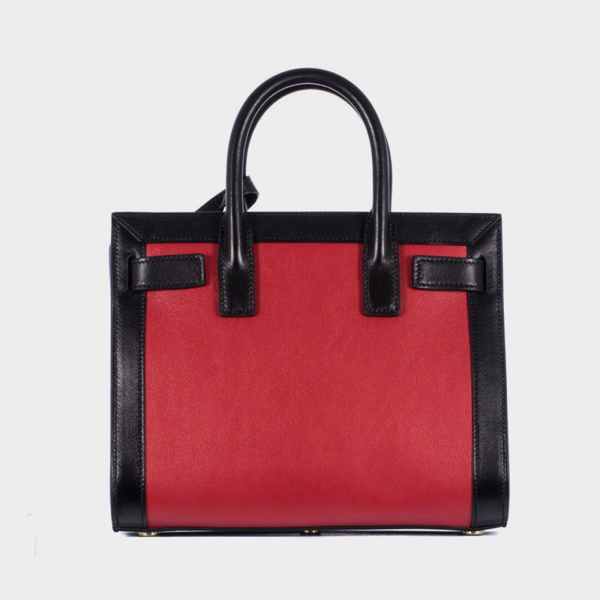 Saint laurent Red And Black Sac De Jour Nano Bag in Red | Lyst
