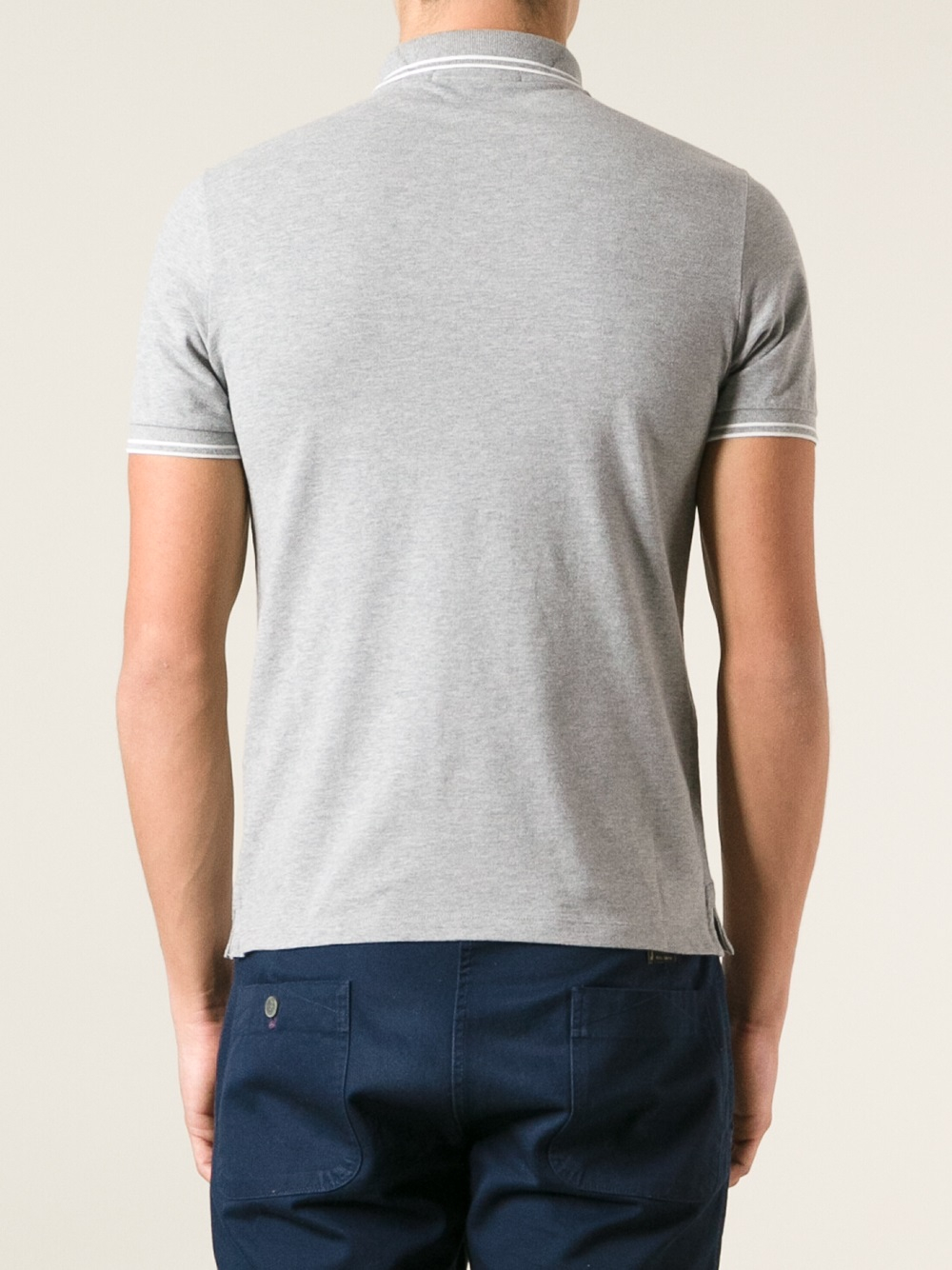 Stone Island Polo Shirt in Grey (Gray) for Men Lyst