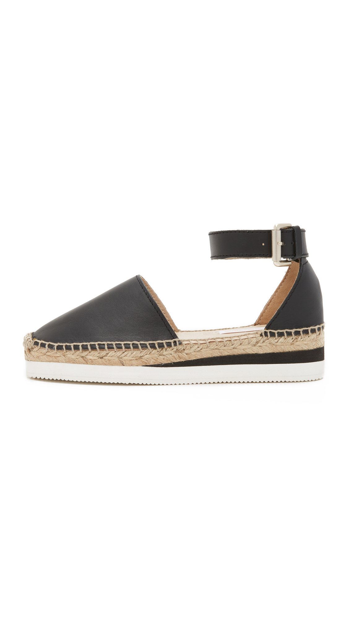 See By Chloé Glyn Espadrille Flats in Nero (Black) - Lyst