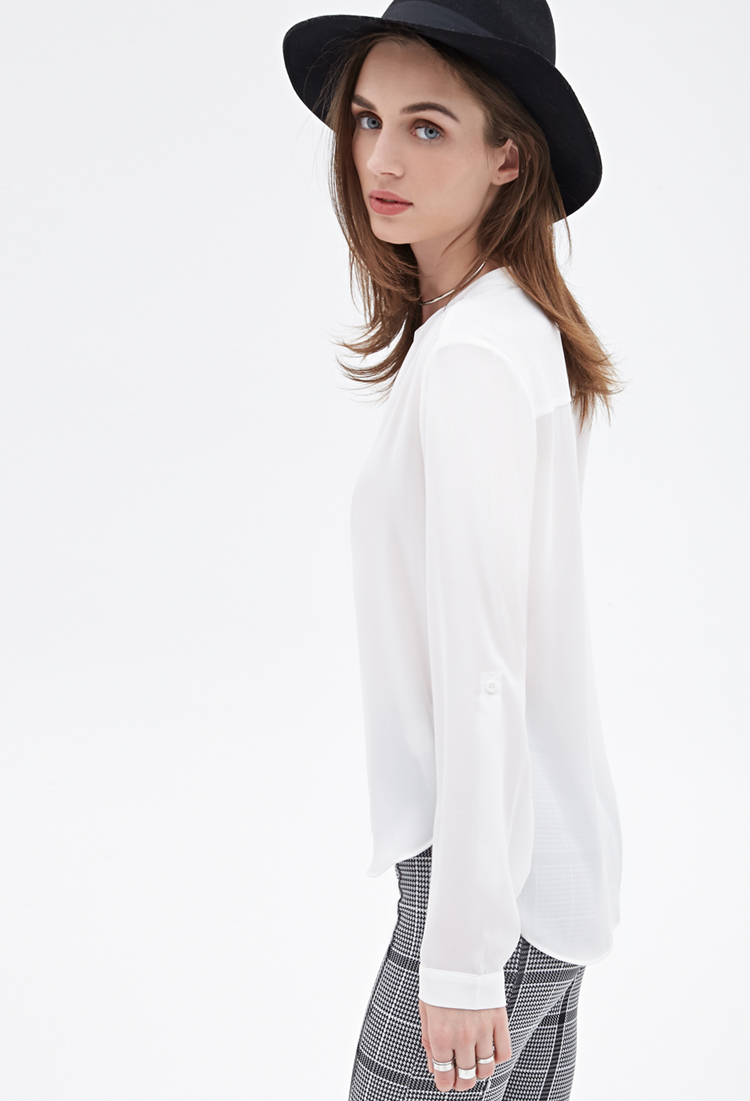 forever 21 white tops
