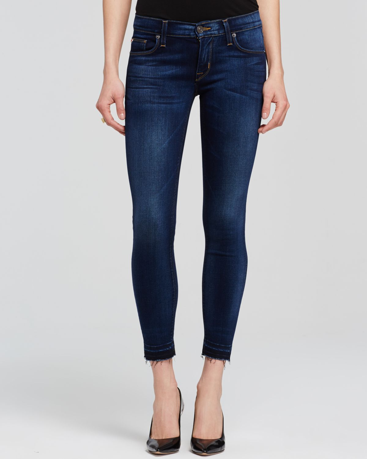 Hudson jeans Jeans - Krista Low Rise Crop Skinny In Revelation in Blue ...