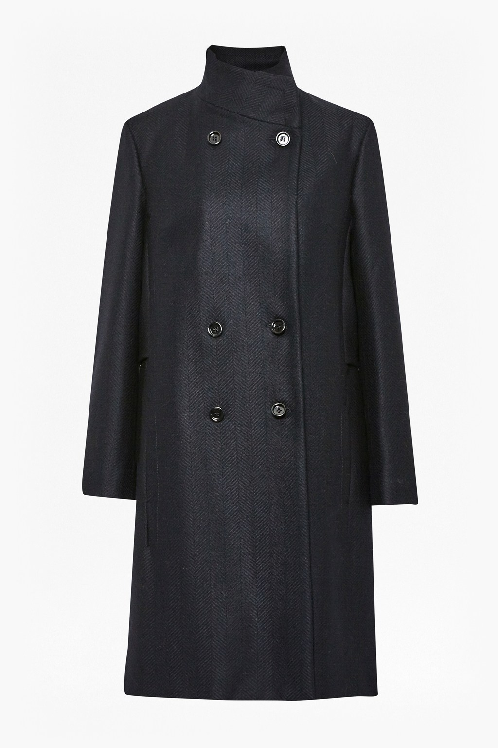 French connection Winter Night Wool Coat in Blue (Nocturnal) Lyst