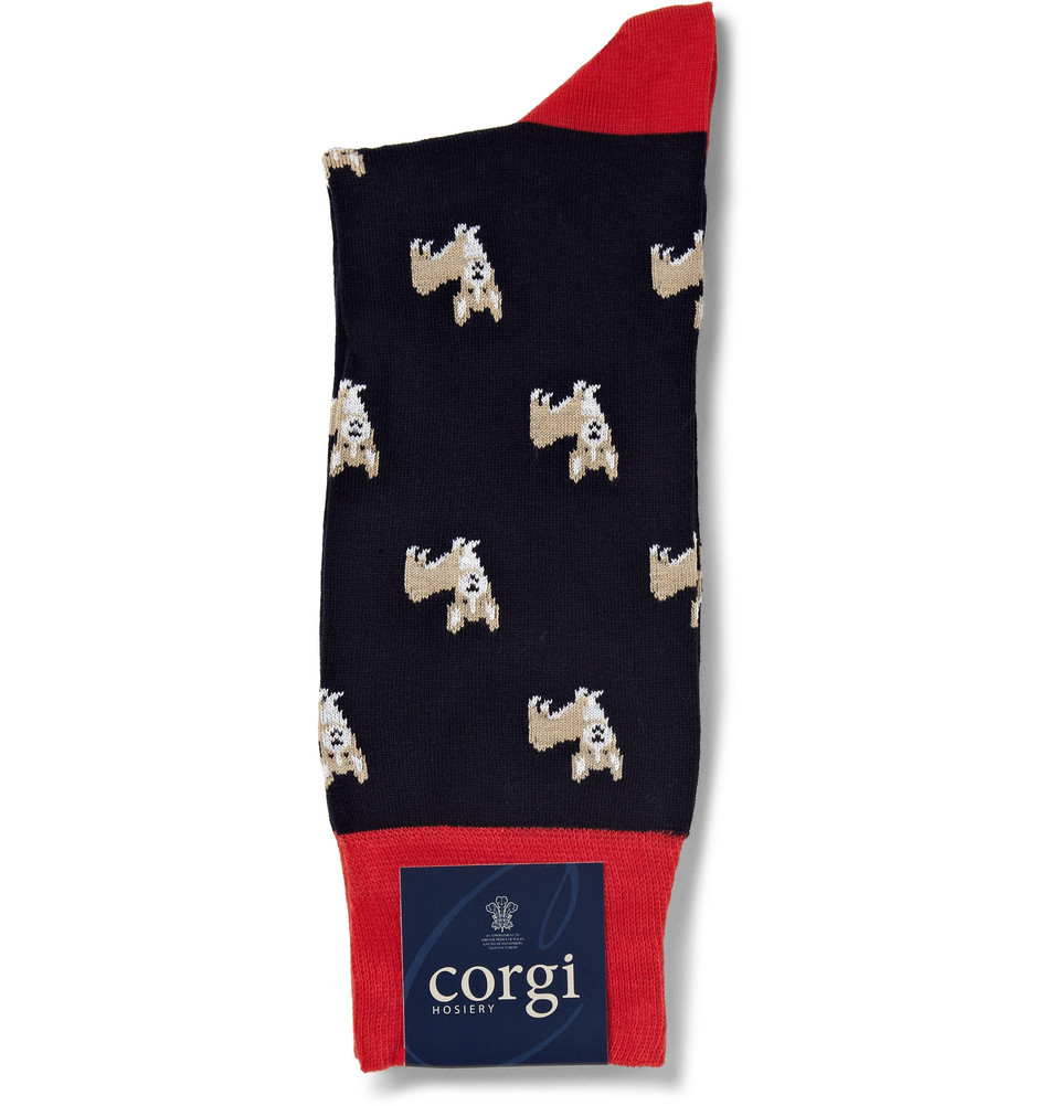 corgi slipper socks