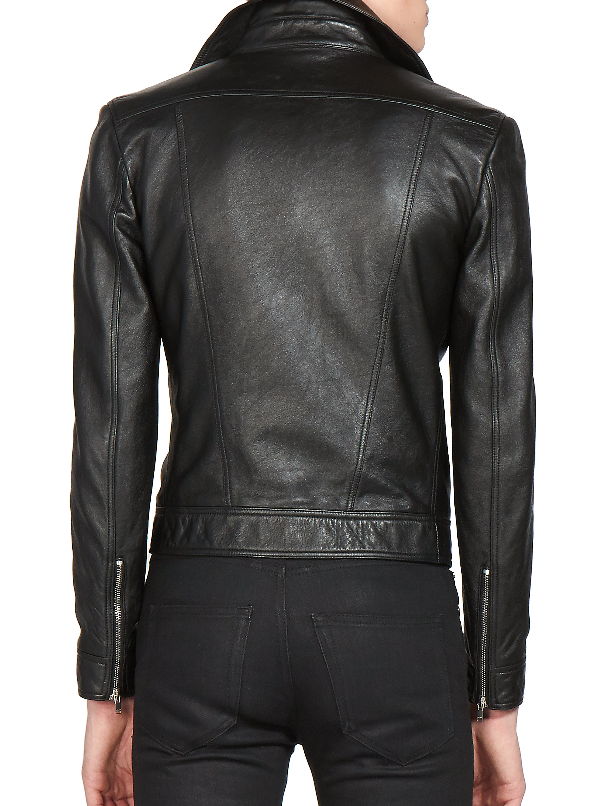 st laurent leather jacket