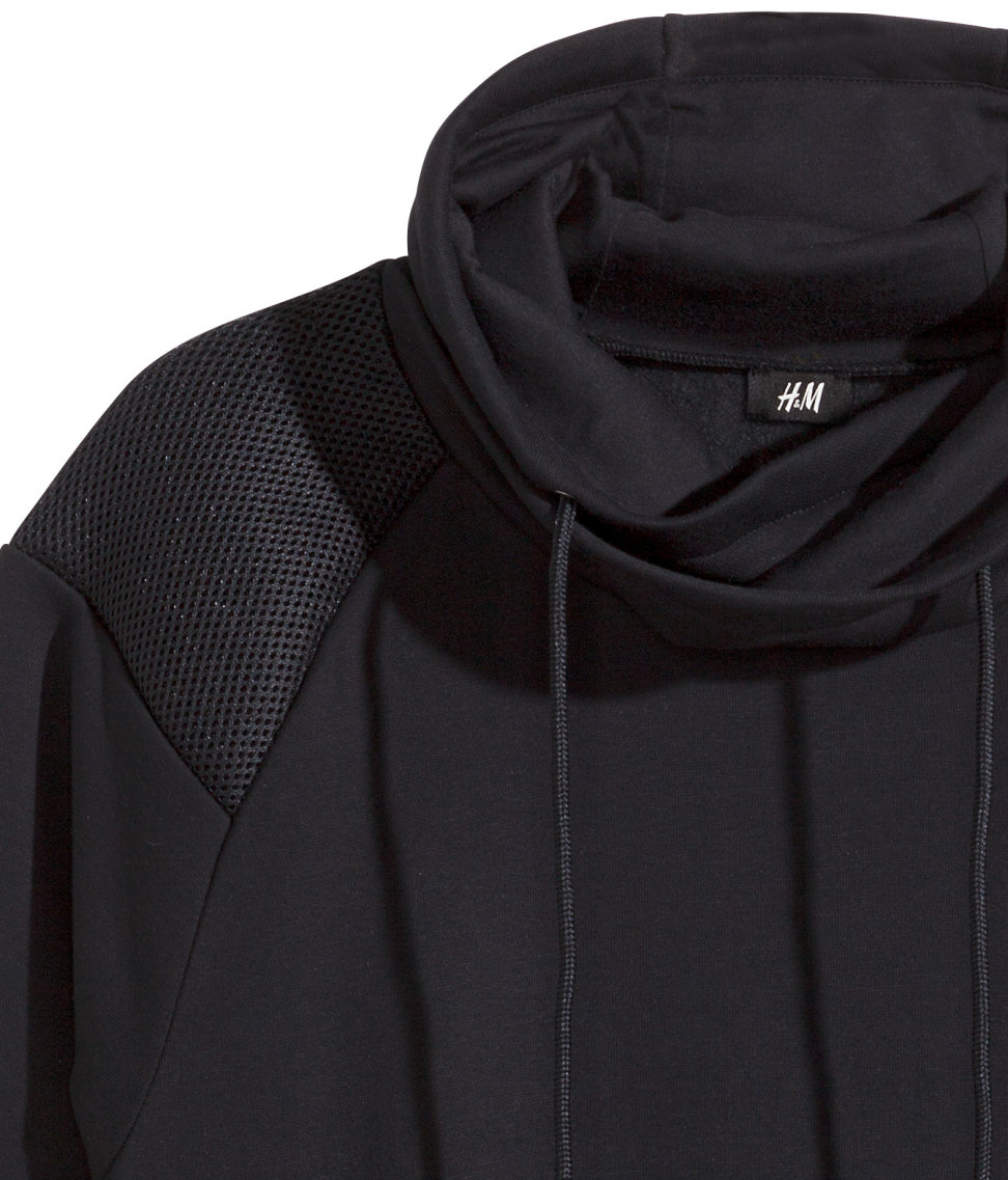 h&m funnel neck hoodie