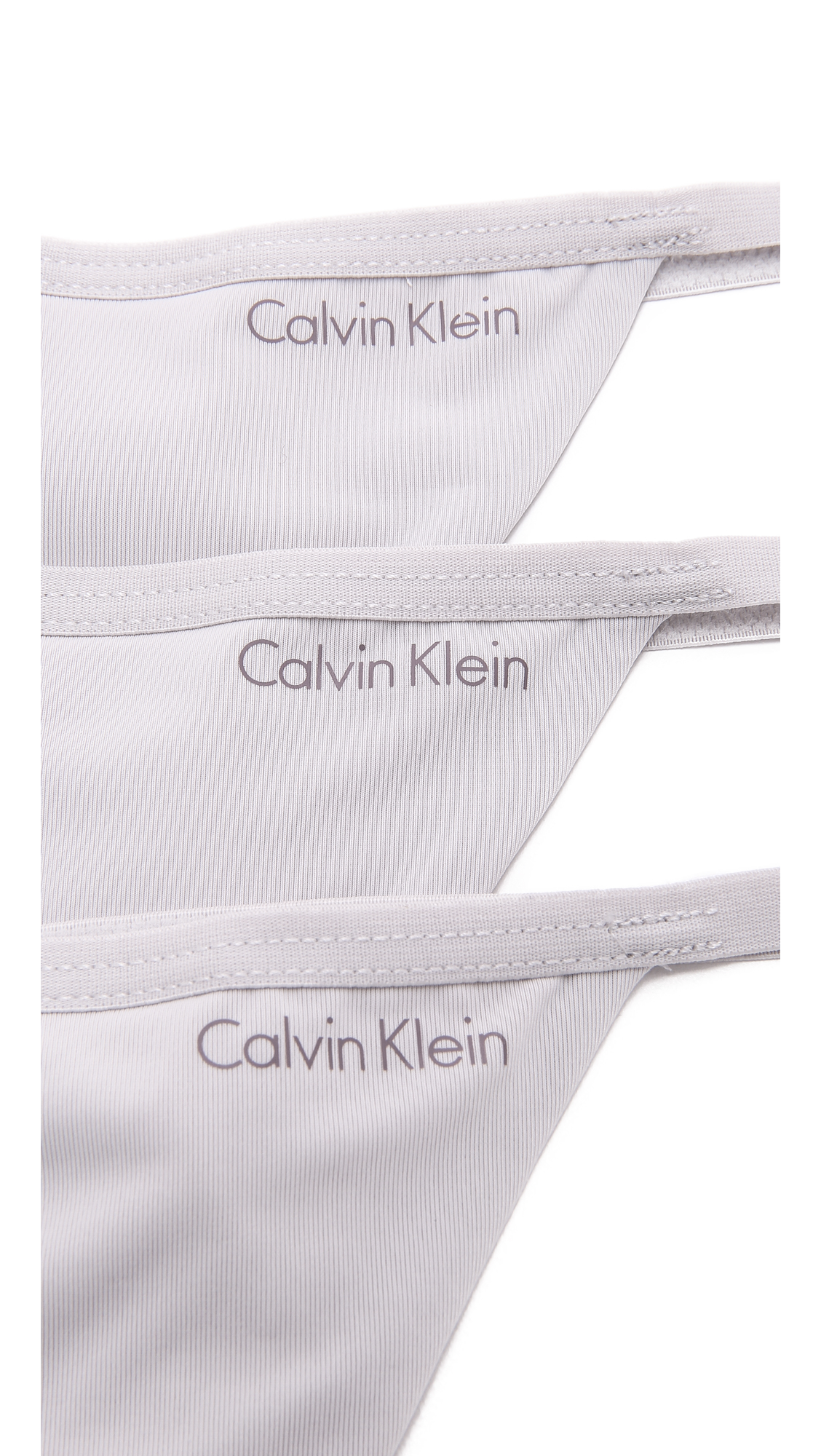 Panties Calvin Klein Thong 3 Pack Black/ White/ Pink Smoothie