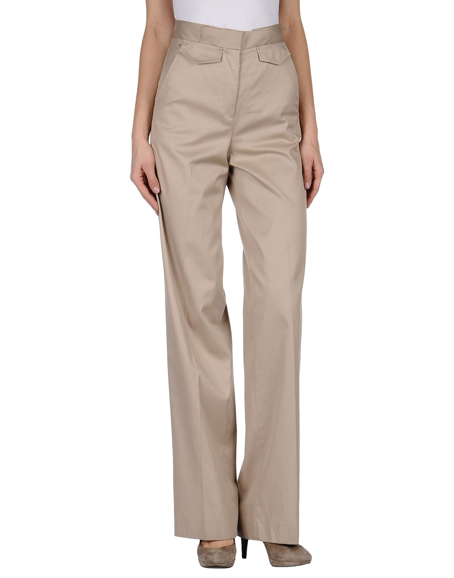 Fendi Cotton Dress Pants in Beige (Natural) - Lyst