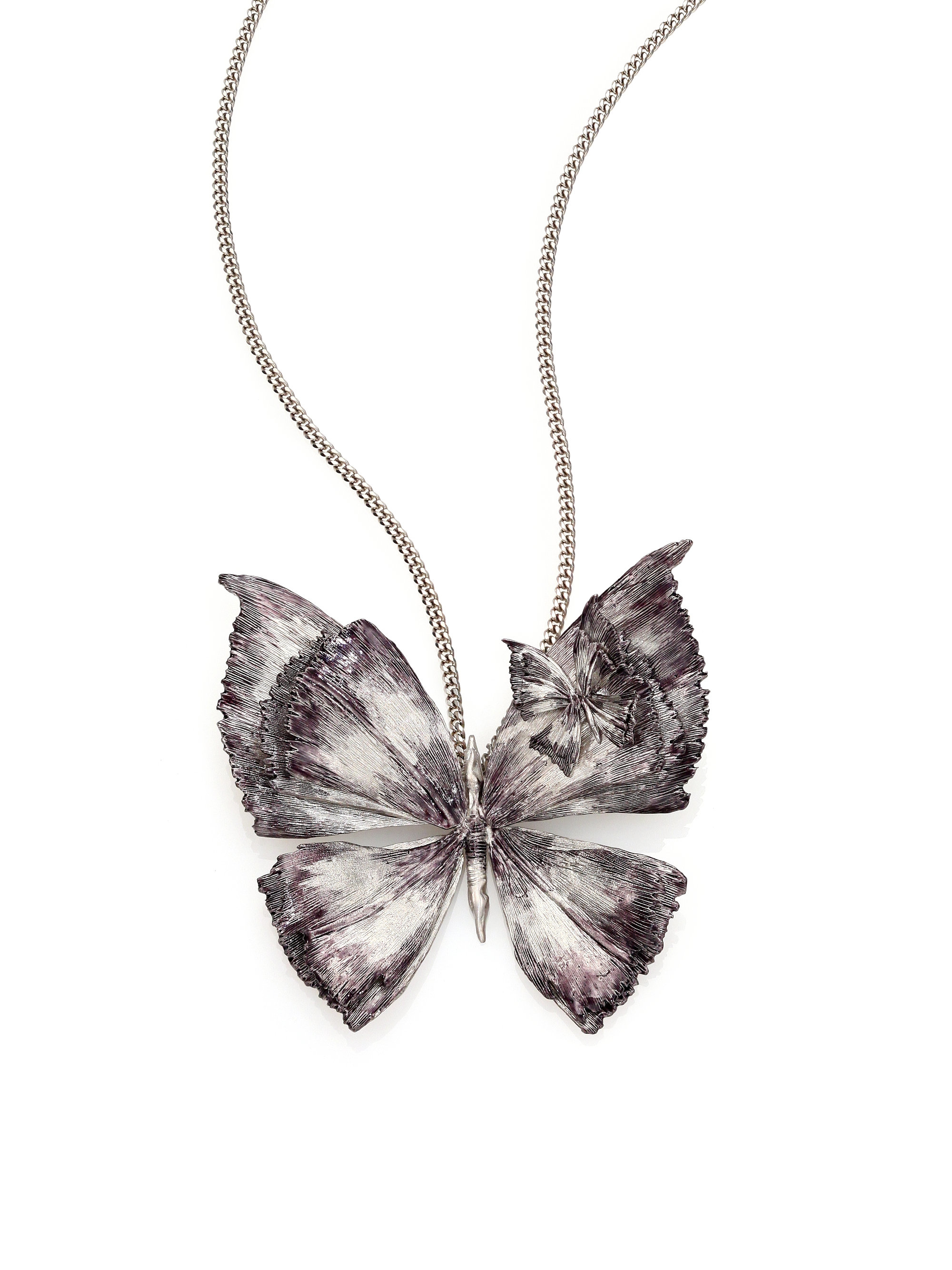alexander mcqueen butterfly necklace