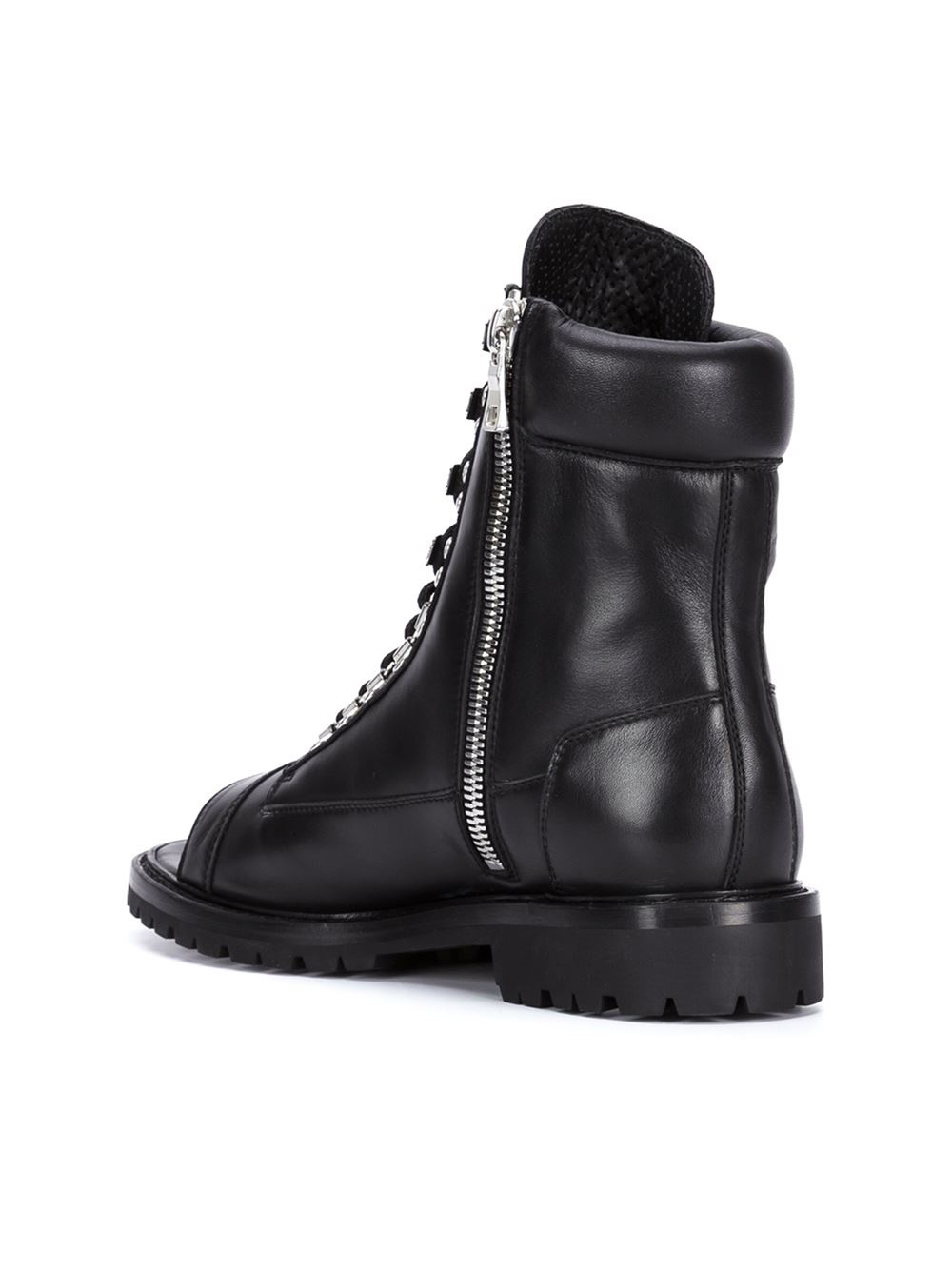 Balmain Open Toe Boots in Black for Men - Lyst
