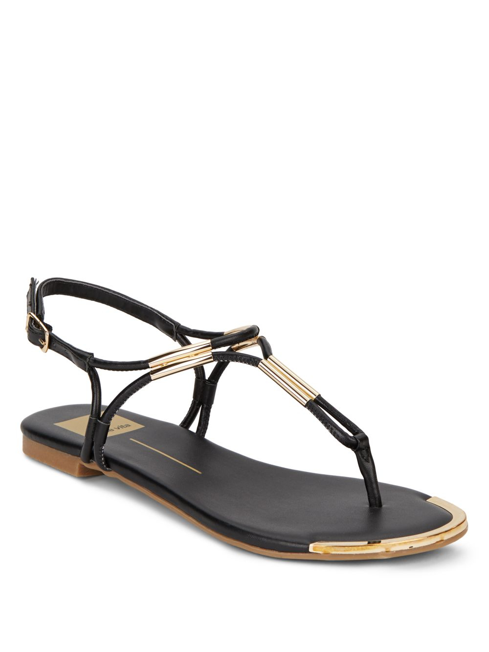 Dv By Dolce Vita Dainna Thong Sandals in Black | Lyst