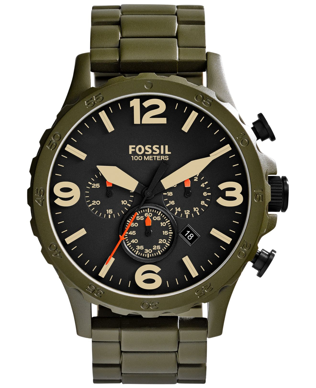 Green Fossil Watch Men's on Sale, 50 