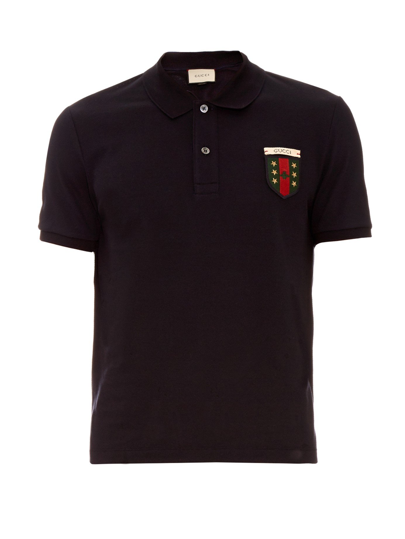 Gucci Logo Embroidered Polo Shirt in Navy (Blue) for Men | Lyst Canada