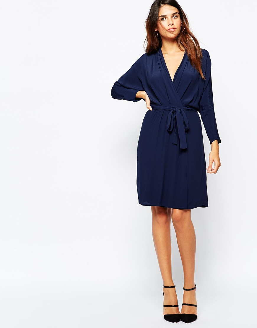 warehouse navy dress