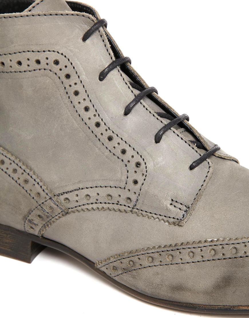 mens grey brogue boots