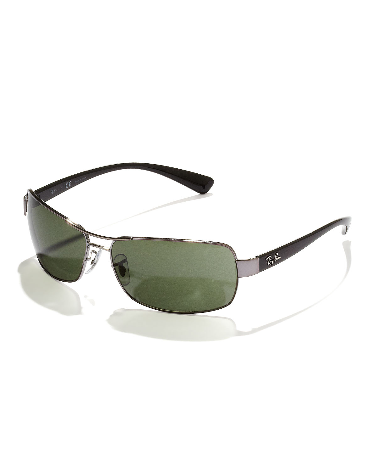 Rayban Narrow Aviator Sunglasses in Black for Men Lyst
