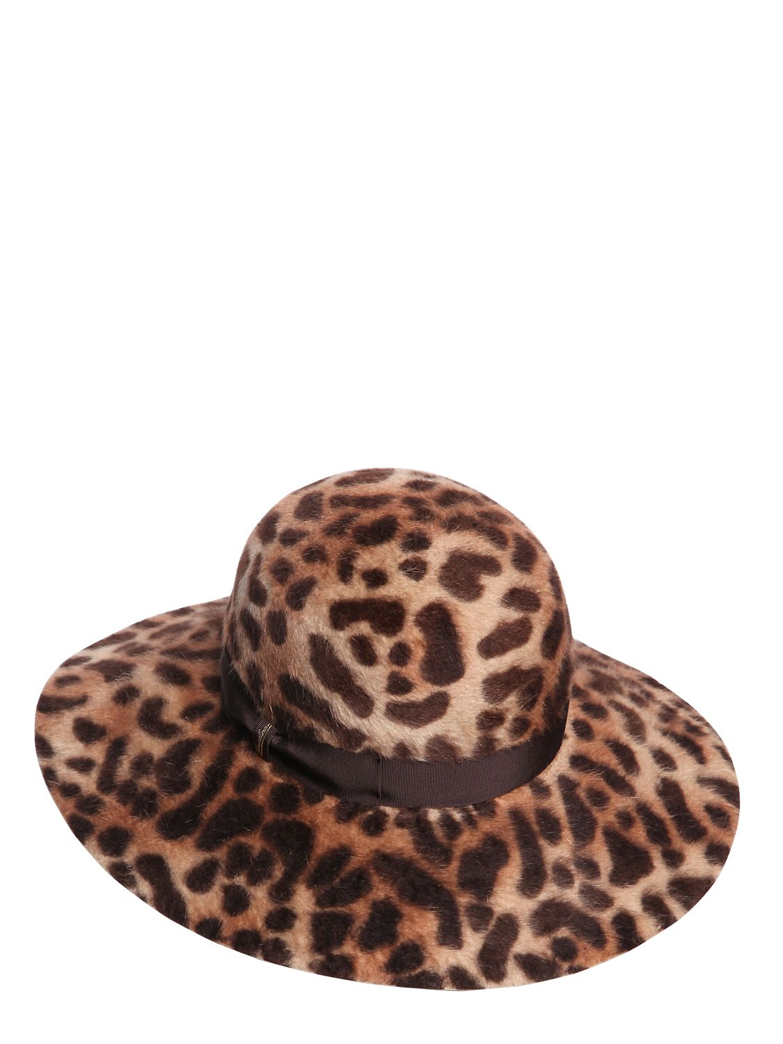 Borsalino Leopard Rabbit Fur Melusine Felt Hat Lyst