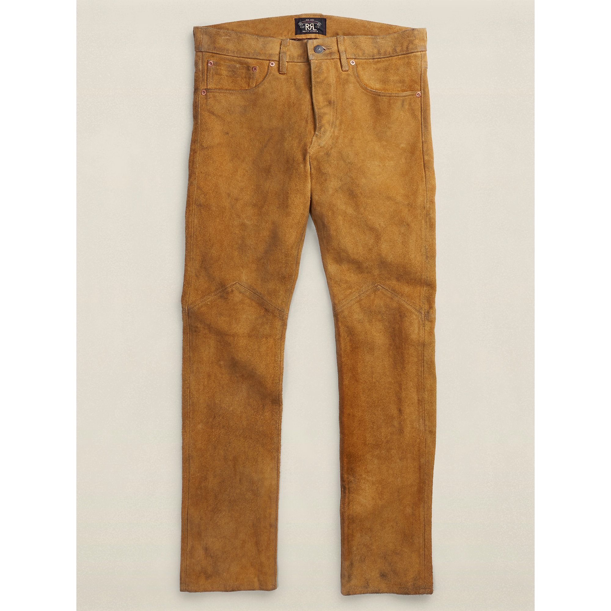 RRL Slimfit Suede Pant in Light Brown (Natural) for Men Lyst