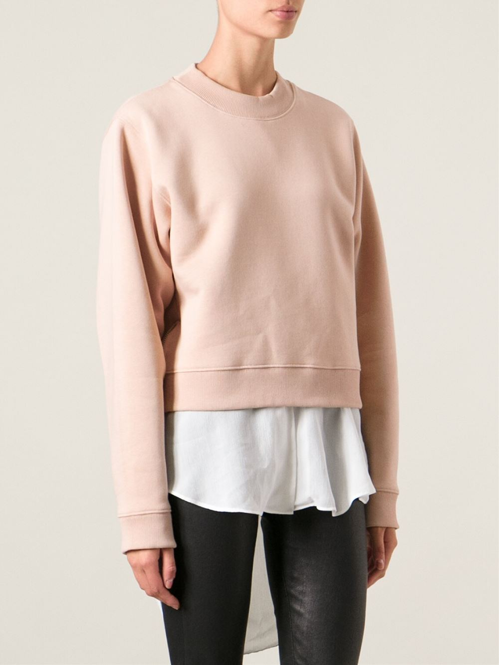 acne pink sweatshirt Convenient shopping OFF 52