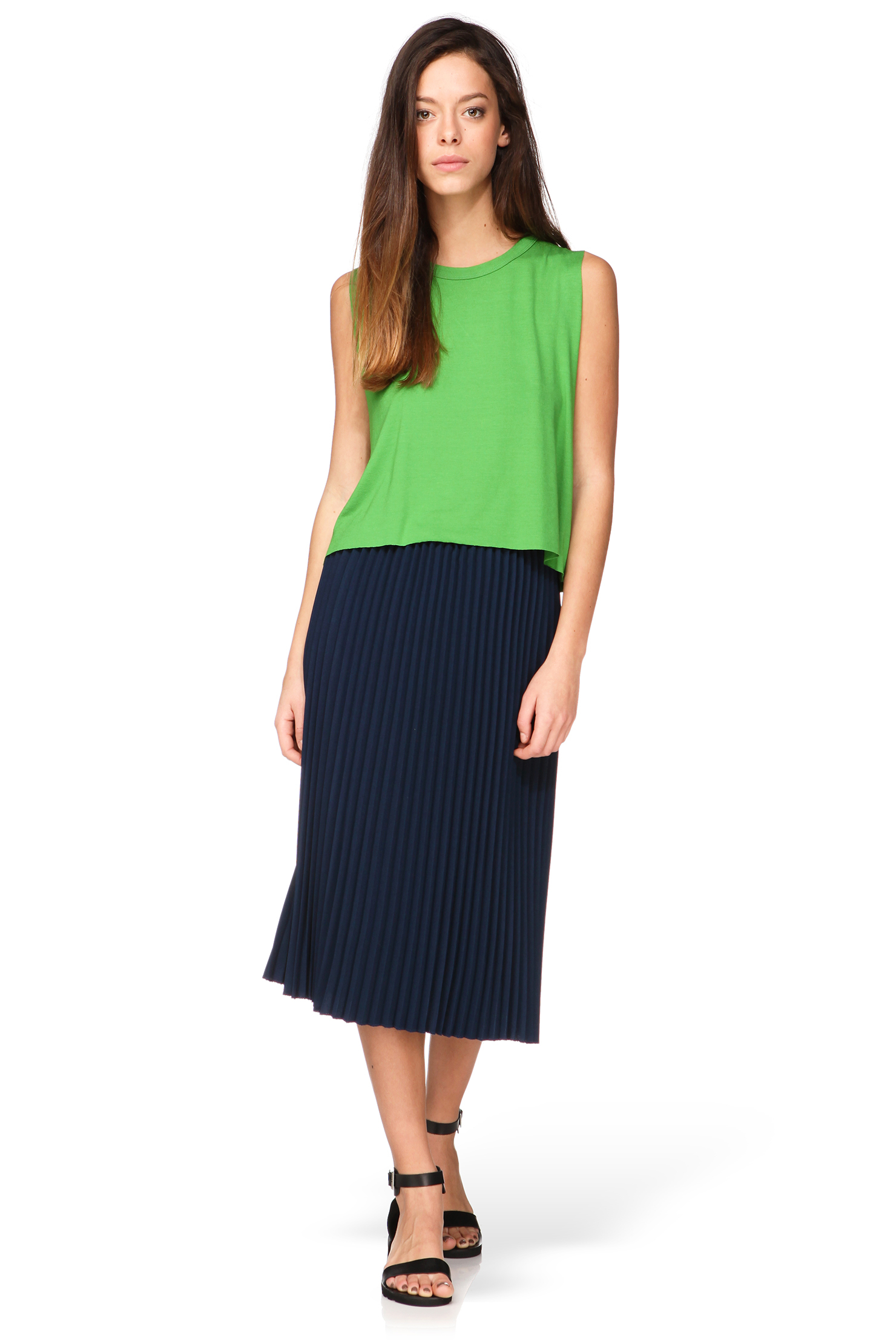 American vintage Midi Skirt / Maxi Skirt Lia192E15 in Blue Lyst