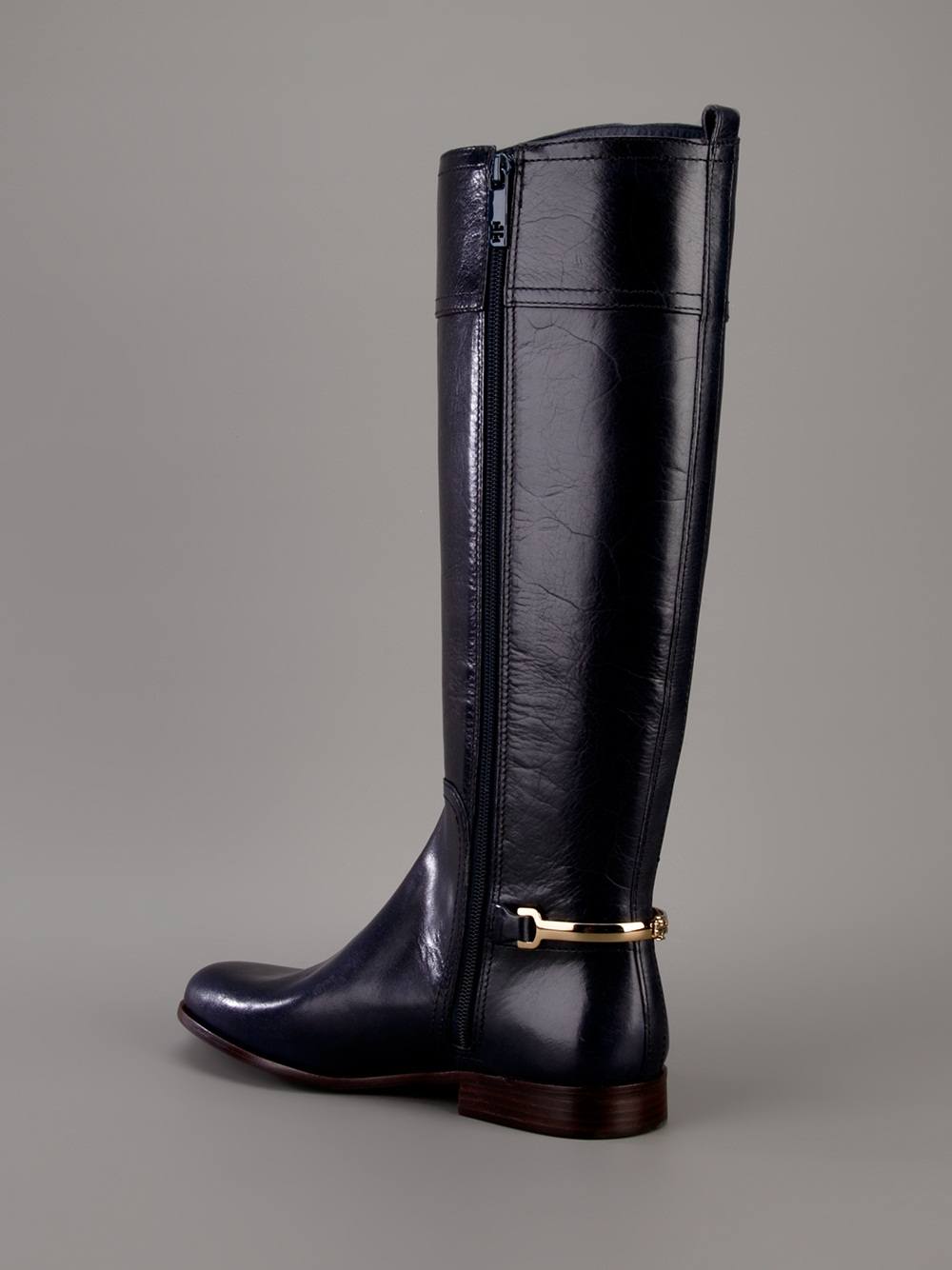 Tory Burch Riding Style Boot in Blue - Lyst